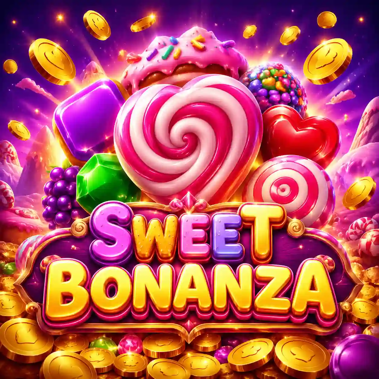 Frutas coloridas do slot Sweet Bonanza